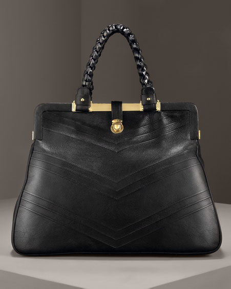 pebble leather handbag